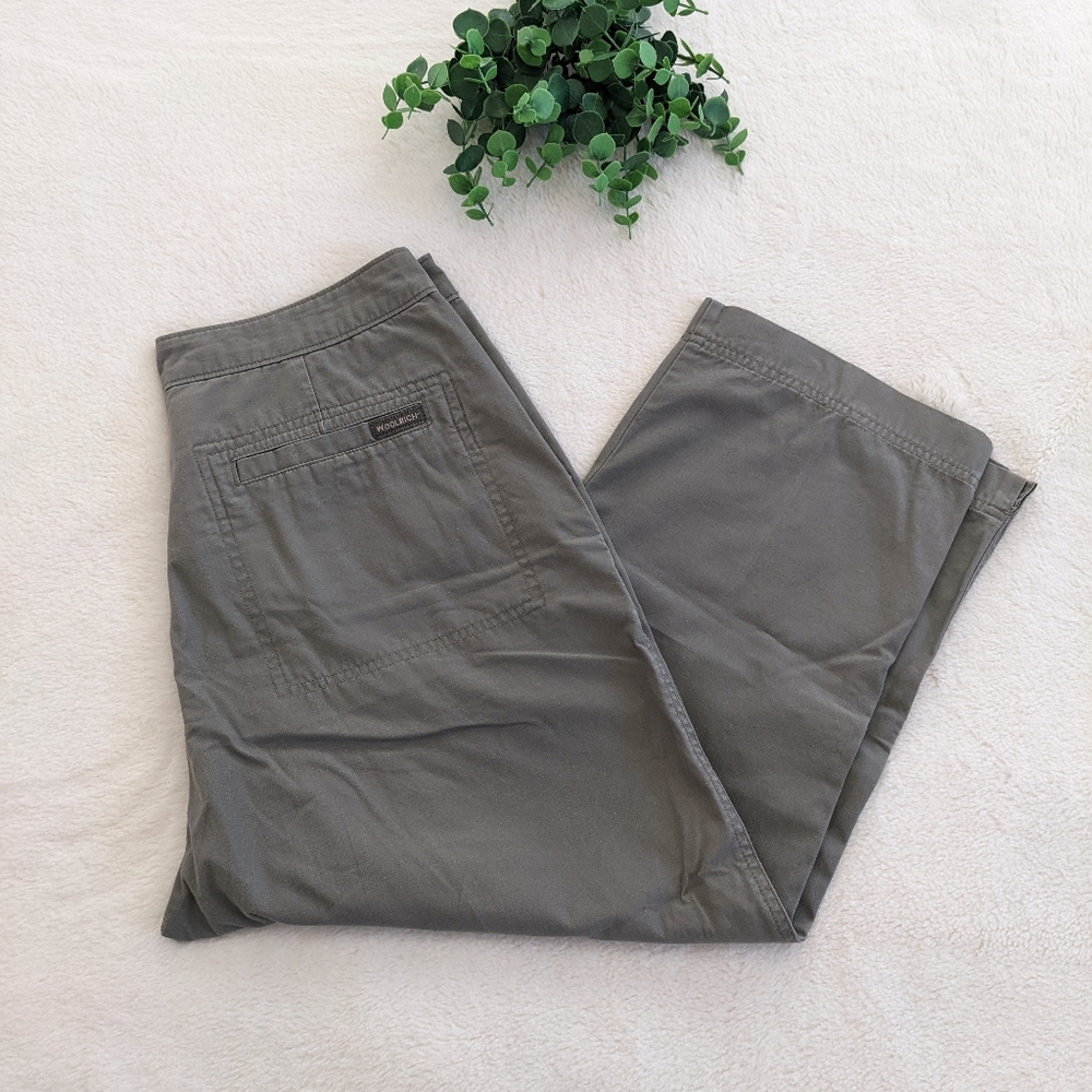 🌷3/15🌷 Woolrich Fieldstone 100% Cotton cropped pants size 12